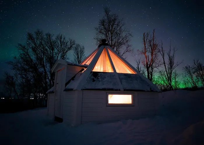 Countryside Tromso- Cozy Glass- Roof Cabins- Aurora Wonderland *